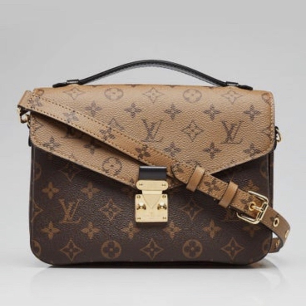 LOUIS VUITTON Monogram Reverse Canvas Pochette Metis Handbag Bag